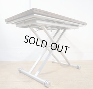 画像1: イタリア製　リフティングテーブル　リフトアップテーブル　昇降テーブル　ローテーブル　センターテーブル　ダイニングテーブル　エクステンション　伸縮　拡張