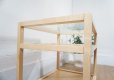 画像13: 北欧モダン　ガラストップ　天然木　サイドテーブル　3段　オープンシェルフ　飾り棚　収納棚　台