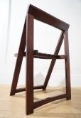 画像7: 古い木味　英国カフェ　ヴィンテージ　フォールディングチェア　デスクチェア　作業椅子　アトリエ　クウネル　1脚出品　在庫3脚　(3)