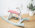 画像1: ヴィンテージ　ペインティング　木馬　ロッキングホース　遊具　玩具　チャイルドチェア　ベビーチェア　子供椅子　インテリア　オブジェ　西洋　英国 (1)