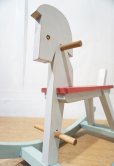 画像2: ヴィンテージ　ペインティング　木馬　ロッキングホース　遊具　玩具　チャイルドチェア　ベビーチェア　子供椅子　インテリア　オブジェ　西洋　英国