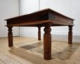 画像3: 西洋　洋館　クラシック　センターテーブル　ガラストップ　アイアン　彫刻　アンティーク　英国スタイル