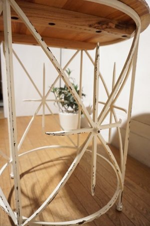 画像8: 【未使用品】　VANTHIEL ルディ・ヴァン・ティエル　Round Table　アトリエ　フレンチ アンティーク 調　ラウンドテーブル　飾り棚　台　ガーデンテーブル　カントリー　作業台　アイアン　彫刻　英国 カフェ　店舗什器