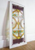 画像2: ヴィンテージ　ステンドグラス　建具　ドア　扉　窓枠　木枠　間仕切り　パーテーション　アンティーク　英国　イギリス