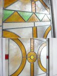 画像15: ヴィンテージ　ステンドグラス　建具　ドア　扉　窓枠　木枠　間仕切り　パーテーション　アンティーク　英国　イギリス