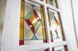 画像7: ヴィンテージ　ステンドグラス　建具　ドア　扉　窓枠　木枠　間仕切り　パーテーション　アンティーク　イギリス　英国