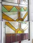 画像16: ヴィンテージ　ステンドグラス　建具　ドア　扉　窓枠　木枠　間仕切り　パーテーション　アンティーク　英国　イギリス