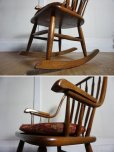 画像11: 洋館　アンティーク　オーク材　ロッキングチェア　アームチェア　揺り椅子　英国スタイル