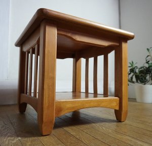 画像5: 【美品】　洋館　アンティーク　スクエア　サイドテーブル　コーナーテーブル　飾り棚　花台　西洋　クラシカル