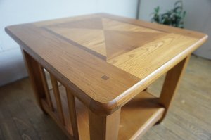 画像9: 【美品】　洋館　アンティーク　スクエア　サイドテーブル　コーナーテーブル　飾り棚　花台　西洋　クラシカル