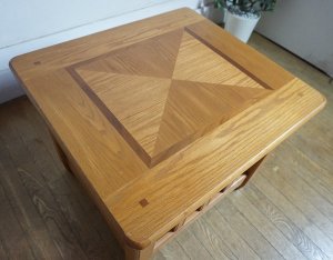 画像2: 【美品】　洋館　アンティーク　スクエア　サイドテーブル　コーナーテーブル　飾り棚　花台　西洋　クラシカル