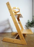 画像5: 北欧　ノルウェー　STOKKE ストッケ　Tripp Trapp Chair トリップトラップチェア　ベビーガード付　革ベルト　ダイニング　高さ調節機能　取説付き　子供椅子　デスクチェア　ナチュラル色