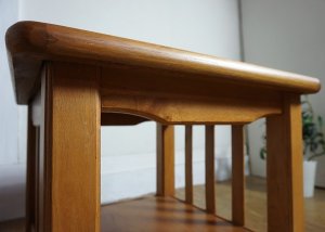 画像6: 【美品】　洋館　アンティーク　スクエア　サイドテーブル　コーナーテーブル　飾り棚　花台　西洋　クラシカル