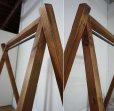 画像2: 古い木　アイアン　鉄製　コートハンガー　ハンガーラック　折り畳み　フォールディング　インダストリアル　西海岸style