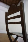 画像9: 英国　カフェ　フォールディングチェア　折り畳み椅子　ビーチ材　アンティーク　ヴィンテージ　アトリエ　(2)