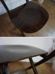 画像13: 英国　カフェ　フォールディングチェア　折り畳み椅子　ビーチ材　アンティーク　ヴィンテージ　アトリエ　(2)