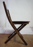 画像4: 英国　カフェ　フォールディングチェア　折り畳み椅子　ビーチ材　アンティーク　ヴィンテージ　アトリエ　(2)