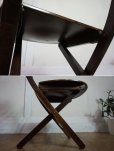 画像14: 英国　カフェ　フォールディングチェア　折り畳み椅子　ビーチ材　アンティーク　ヴィンテージ　アトリエ　(2)