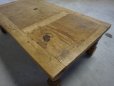 画像10: 古い木　アンティーク　オールドパイン材　無垢材　ローテーブル　センターテーブル　棚　台　西洋　英国　フランス
