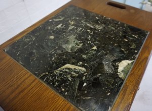 画像8: 西洋　クラシカル　ハンドクラフト　四国工芸　森のサーカス　オーク材　無垢材　大理石　大型　キッチン　ダイニング　サービス　ワゴン　テーブル　チェスト　トレイ　トレー　2つ　収納棚　飾り棚　台　オープンシェルフ　英国　カフェ　洋館　店舗什器　アンティーク　ヴィンテージ