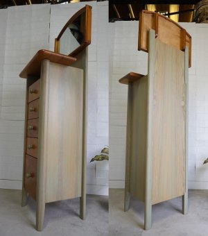 画像4: 北欧モダン　ドレッサー　チェスト　収納棚　化粧台　鏡　ミラー　5杯