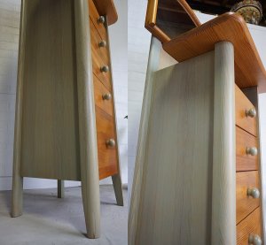 画像5: 北欧モダン　ドレッサー　チェスト　収納棚　化粧台　鏡　ミラー　5杯