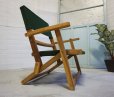 画像6: 未使用　北欧モダン　カントリー　フォールディングチェア　折り畳み椅子　ローチェア　アームチェア　アウトドア　ガーデンチェア　デッキチェア　緑色　１脚出品