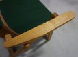 画像15: 未使用　北欧モダン　カントリー　フォールディングチェア　折り畳み椅子　ローチェア　アームチェア　アウトドア　ガーデンチェア　デッキチェア　緑色　１脚出品