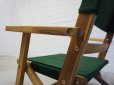 画像13: 未使用　北欧モダン　カントリー　フォールディングチェア　折り畳み椅子　ローチェア　アームチェア　アウトドア　ガーデンチェア　デッキチェア　緑色　１脚出品