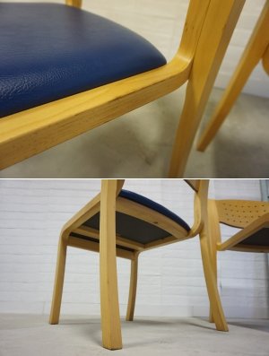 画像13: 北欧モダン　曲木　プライウッド　ダイニングチェア　☆２脚セット☆　デスクチェア　椅子　イス　(5)