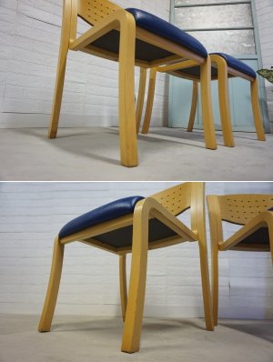 画像11: 北欧モダン　曲木　プライウッド　ダイニングチェア　☆２脚セット☆　デスクチェア　椅子　イス　(5)