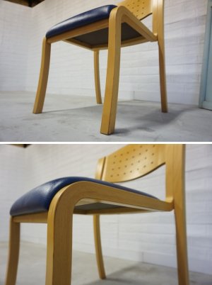 画像15: 北欧モダン　曲木　プライウッド　ダイニングチェア　☆２脚セット☆　デスクチェア　椅子　イス　(5)