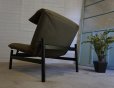 画像4: 北欧モダン　リクライニングチェア　スツール　オットマン付き　1P　シングルソファ　背もたれ可動　グリーン色　ファブリック×アイアン　寝椅子　リラクゼーション　イージーチェア　ハイバック　簡易ベッド　椅子　イス　西海岸style