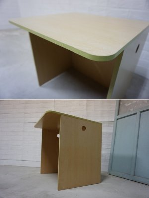 画像14: 北欧モダン　キッズ　子供　机　椅子　デスク　勉強机　学習セット　作業台　テーブル