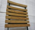 画像8: フランス　ヴィンテージ　フォールディングチェア　サイドチェア　ディスプレイ　ガーデン　折り畳み　椅子　アイアン　天然木　カントリー　(2)