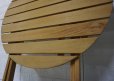 画像15: フランス　ヴィンテージ　フォールディング　ディスプレイ　ガーデン　丸テーブル　ラウンドテーブル　棚　台　ディスプレイ　折り畳み　折り脚　天然木 　カントリー  