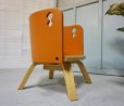 画像5: 北欧モダン　CAROTA カロタ　佐々木敏光　ベビーチェア　子供椅子　キッズチェア　曲木　チャイルドチェア　ガード付き　オレンジ色