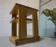画像3: 展示品　北欧モダン　天然木　無垢材　オープンシェルフ　サイドテーブル　収納棚　飾り台