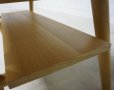 画像8: 美品　北欧モダン　天然木　タモ材　コーヒーテーブル　センターテーブル　棚　台