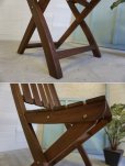画像14: 古い木　英国　カフェ　フォールディングチェア　折り畳み椅子　ヴィンテージ　ガーデニング