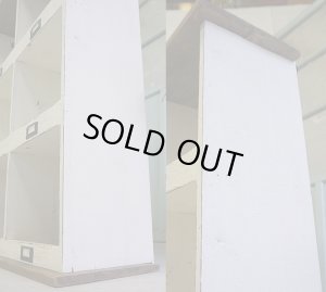 画像8: フレンチカントリー　古い木　ペインティング　収納　キャビネット　靴箱　シューズボックス　下駄箱　シェルフ　飾り棚　陳列棚　台　ディスプレイ　サイドボード　本棚　西洋　英国　ヴィンテージ