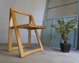 画像2: 古い木　ヴィンテージ　アンティーク　フォールディングチェア　折り畳み椅子　ガーデニング　デスク　ダイニング　イス　西洋　英国　カフェ