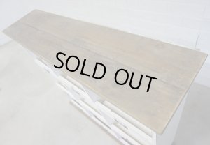 画像5: フレンチカントリー　古い木　ペインティング　収納　キャビネット　靴箱　シューズボックス　下駄箱　シェルフ　飾り棚　陳列棚　台　ディスプレイ　サイドボード　本棚　西洋　英国　ヴィンテージ