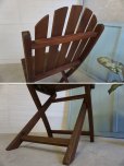 画像16: 古い木　英国　カフェ　フォールディングチェア　折り畳み椅子　ヴィンテージ　ガーデニング