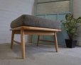 画像1: 展示品　北欧モダン　ソファ　オットマン　スツール　グレー色　 チェア　椅子　イス　スクエア (1)