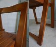 画像9: 古い木　ヴィンテージ　アンティーク　フォールディングチェア　折り畳み　デスク　ダイニング　ガーデニング　椅子　西洋　英国　カフェ