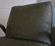画像9: 北欧モダン　リクライニング　1Pソファ　アームソファ　モスグリーン　フェイクレザー　展示品 　背もたれ可動　寝椅子　リラクゼーション　イージーチェア　ハイバック　椅子　イス　西海岸style 