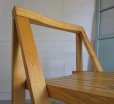画像12: 古い木　ヴィンテージ　アンティーク　フォールディングチェア　折り畳み椅子　ガーデニング　デスク　ダイニング　イス　西洋　英国　カフェ