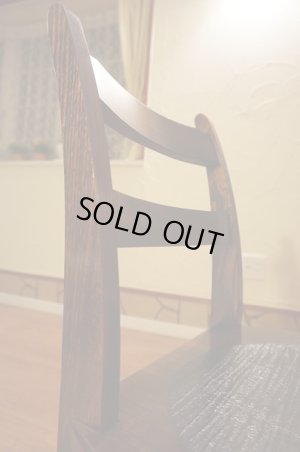 画像2: 古民家風　欅材　ケヤキ　座繰り　サイドチェア　ダイニングチェア　椅子　イス　民芸家具　１脚出品　在庫２脚　(2)