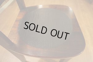 画像6: 古民家風　欅材　ケヤキ　座繰り　サイドチェア　ダイニングチェア　椅子　イス　民芸家具　１脚出品　在庫２脚　(2)